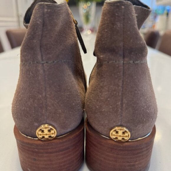 Tory Burch Buff Suede Booties Size 8 - Picture 3 of 4